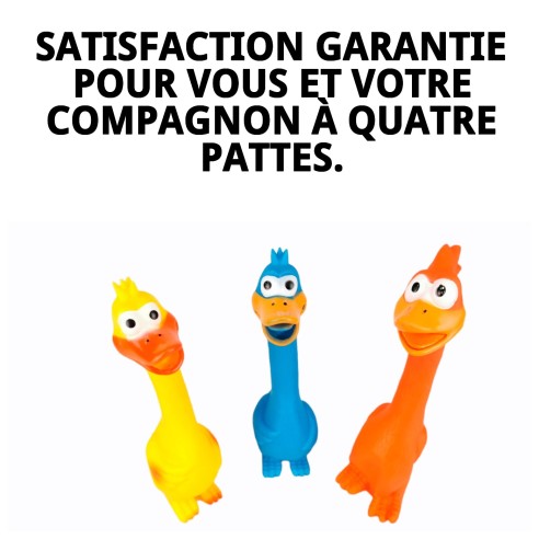 Jouet en latex poulet amusant pour chiens - 28 cm amusant