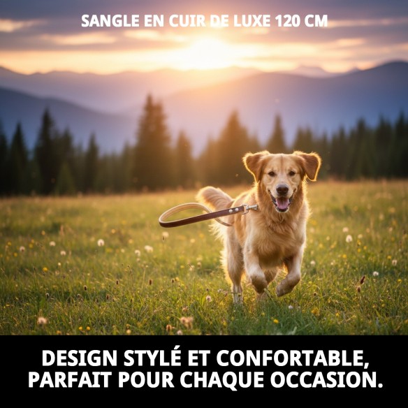 Correa en cuir Luxury 120 cm - Style et durabilité Moly