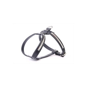 Harnais en Cuir Luxe avec Clous 60 cm - Style et Confort