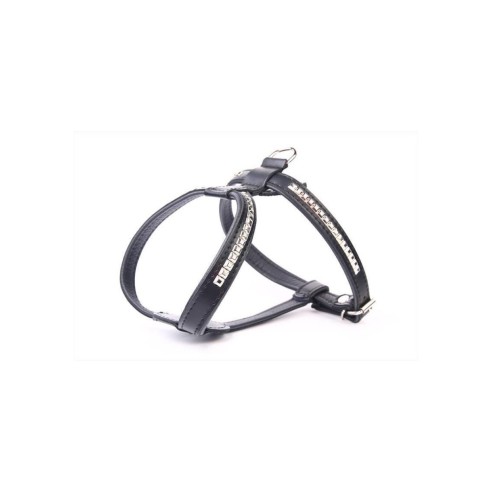 Harnais en cuir Luxury Clous 90 cm pour animaux élégants