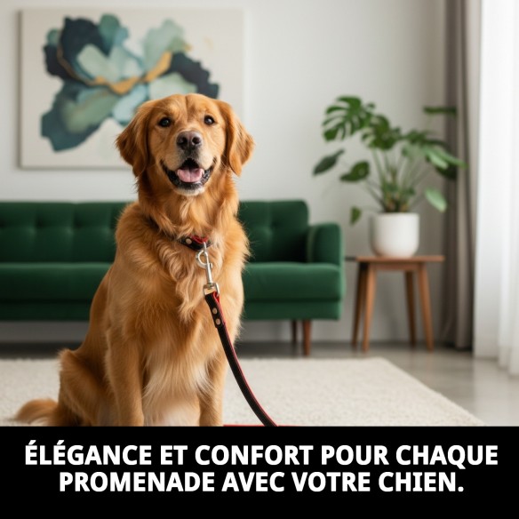 Correa en Cuir Luxe 120 cm - Style et Qualité pour Votre Animal de Compagnie