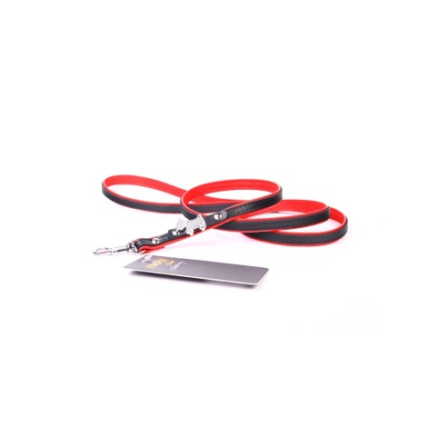 Ceinture en cuir Luxury Joya 120 cm de couleur rouge.