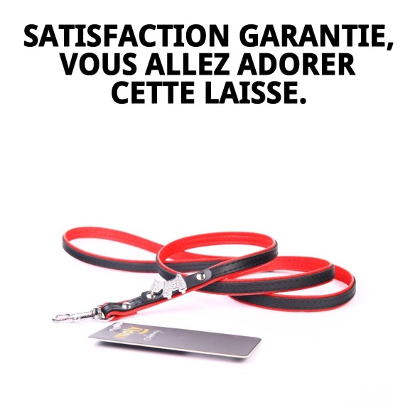 Ceinture en cuir Luxury Joya 120 cm de couleur rouge.