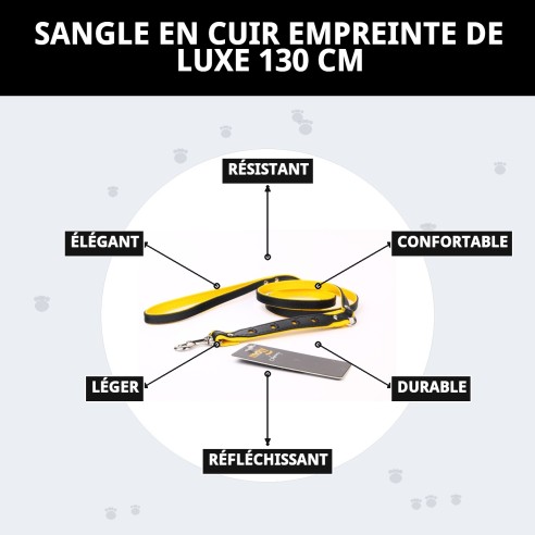 Correa en cuir Luxury Huella 130 cm - Style et Sécurité