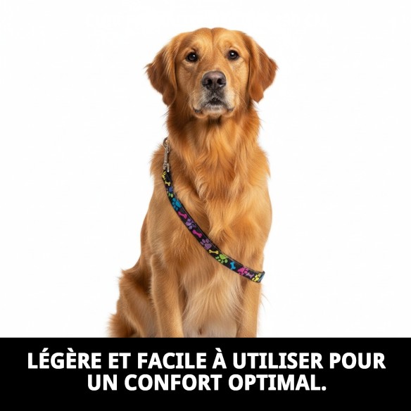 Ramal en cuir Luxury Fantasía 130 cm pour votre animal de compagnie.