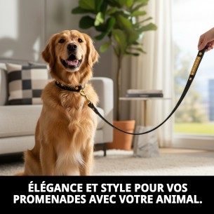 Ramal en Cuir Luxe 110 cm - Élégance et Durabilité pour votre Animal de Compagnie 2