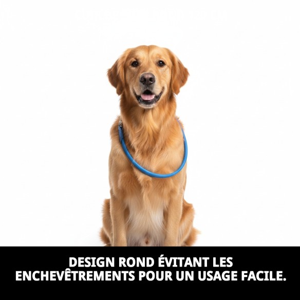 Ramal en Cuir Luxe Rond 120 cm - Style et Confort