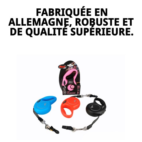Corbeille Flexi New Classic XS 3M pour des promenades sûres et confortables.