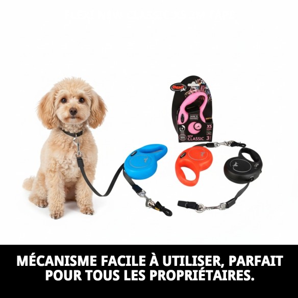 Corbeille Flexi New Classic XS 3M pour des promenades sûres et confortables.
