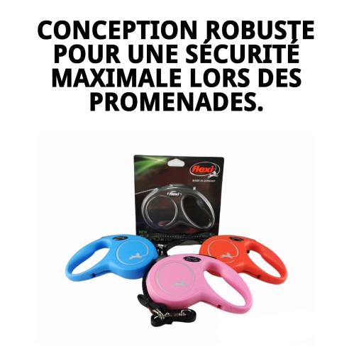 Corde FLEXI NEW CLASSIC M/L 2-5 M - Couleurs Vibrantes