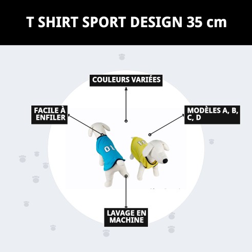 T-shirt Sport pour Chiens - Style et Confort Moly