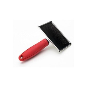 Carde métallique extragrande Moly Confort pour la coiffure des animaux de compagnie.