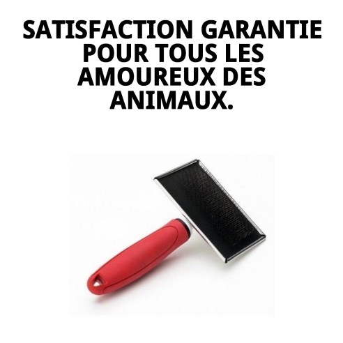 Carde métallique extragrande Moly Confort pour la coiffure des animaux de compagnie.