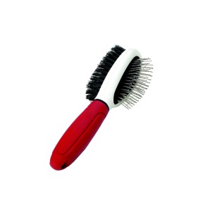 Brosse Double Dents Moly Confort pour le Soin des Animaux de Compagnie