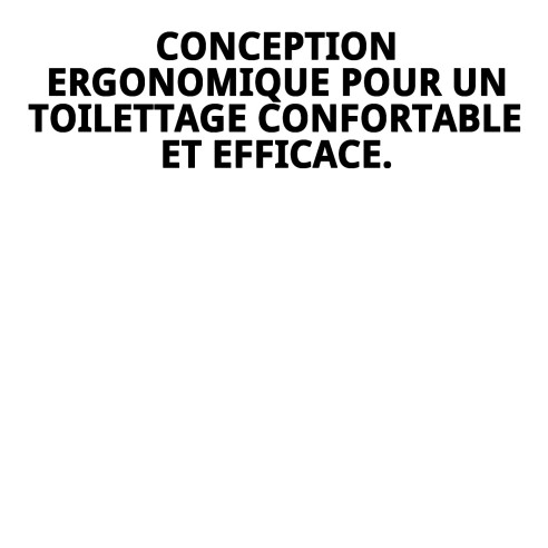 Râteau Éliminateur de Poils Grand Moly Confort pour Animaux de Compagnie