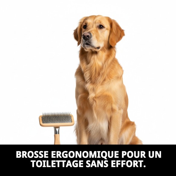 Carde universelle moyenne Moly pour toilettage de animaux.