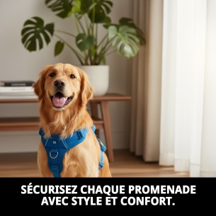 Harnais de sécurité et de promenade en nylon pour animaux de compagnie M 2