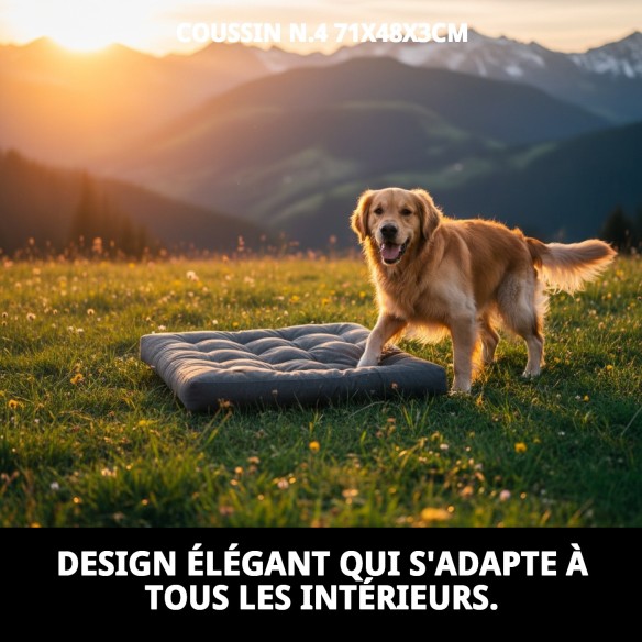 Coussin N.4 71x48x3cm pour Animaux - Confort et Style