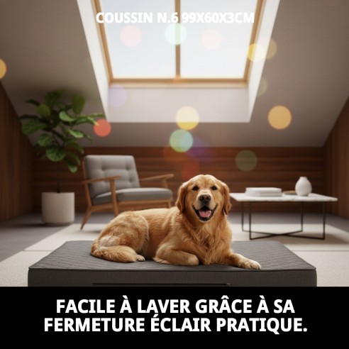 Coussin N.6 pour chiens et chats, confortable et lavable.