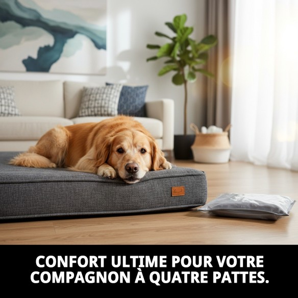 Matelas 80x60x12cm pour Animaux - Confort et Style