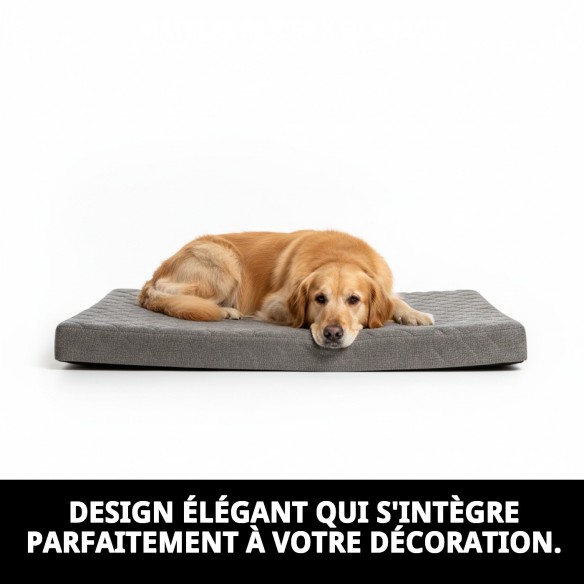 Matelas 80x60x12cm pour Animaux - Confort et Style