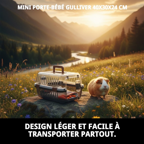 Transporteur Mini Gulliver : Sécurité et Confort pour Animaux de Compagnie