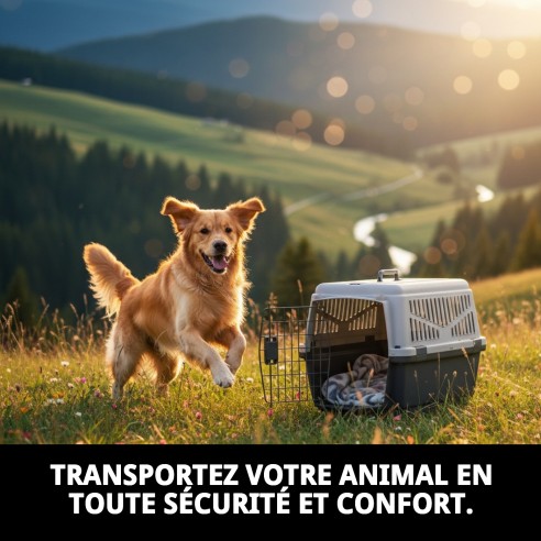 Transporteur Gulliver Basic N.3 pour Animaux de Compagnie 61x40x38 cm