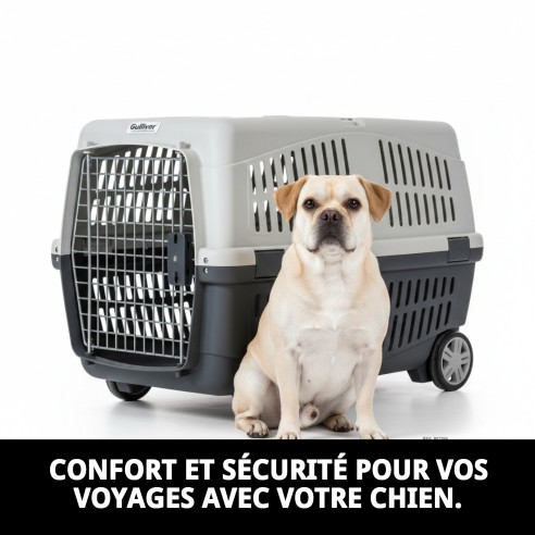 Transporteur Gulliver IATA N.5 pour chiens de 25-30 kg.