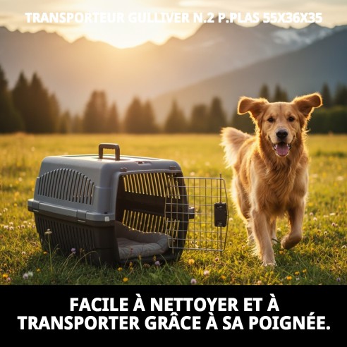 Transporteur Gulliver N.2 : Confort et Sécurité pour Animaux de Compagnie