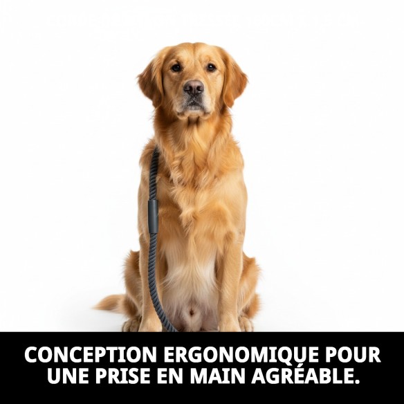 Rame en nylon tressé 160 cm x 1,5 cm pour animaux de compagnie