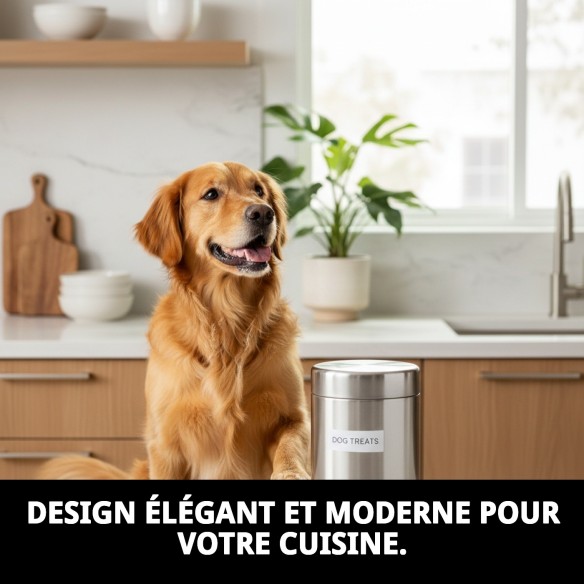 Canister Acier Multiusages : Polyvalence et Style pour Animaux de Compagnie