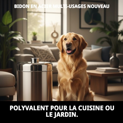 Canister Acier Multiusages : Polyvalence et Style pour Animaux de Compagnie