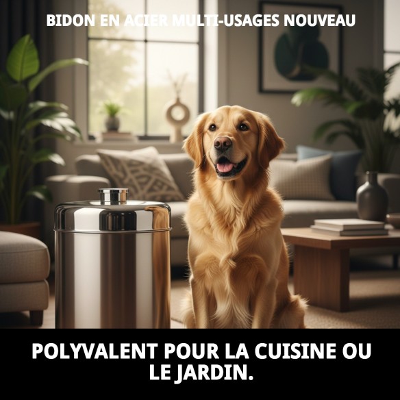 Canister Acier Multiusages : Polyvalence et Style pour Animaux de Compagnie