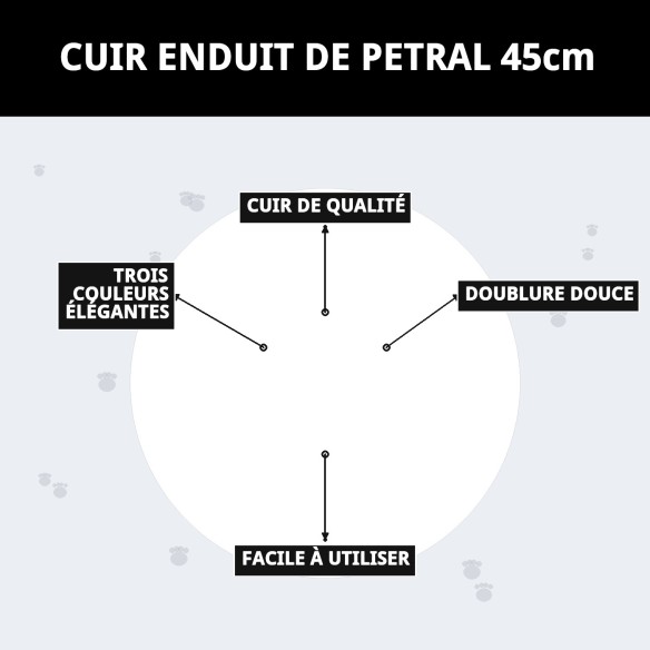 Harna en cuir rembourré pour chiens - Confort et style