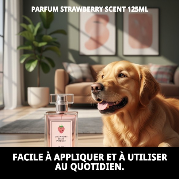 Parfum Aroma Fraise pour Chiens - Fraîcheur Naturelle 125ml