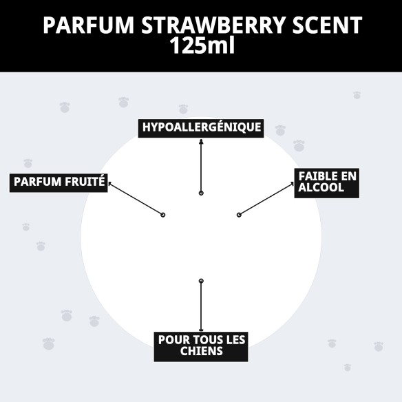 Parfum Aroma Fraise pour Chiens - Fraîcheur Naturelle 125ml