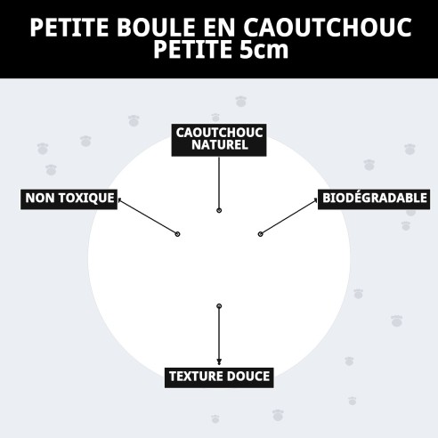 Balle en Caoutchouc Massif pour Chiens - Amusement et Sécurité