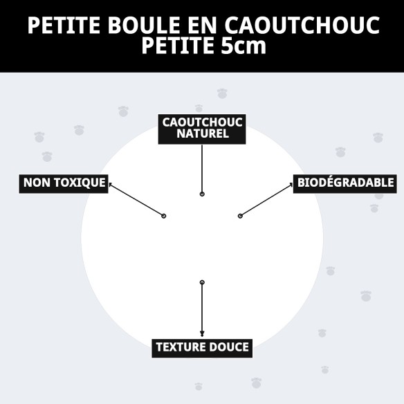Balle en Caoutchouc Massif pour Chiens - Amusement et Sécurité