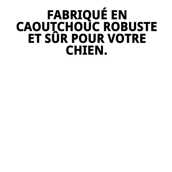 Os en Caoutchouc Grand 20cm pour Jouer et Mordre