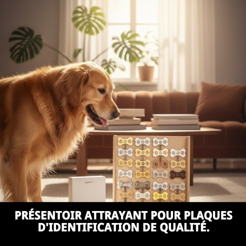 Exposant pour 24 Plaques avec Empreinte - Accessoires pour Animaux