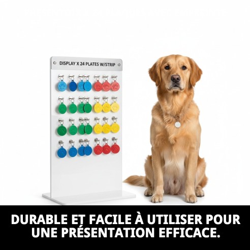 Exposant pour 24 Plaques avec Empreinte - Accessoires pour Animaux