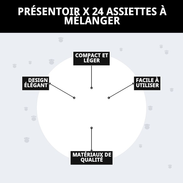 Exposant pour 24 Plaques Mix : Organisez vos Accessoires