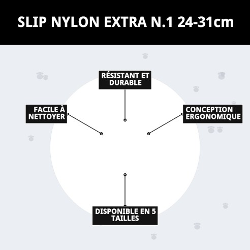 Slip en nylon extra pour Celo - Confort et protection 24-31 cm