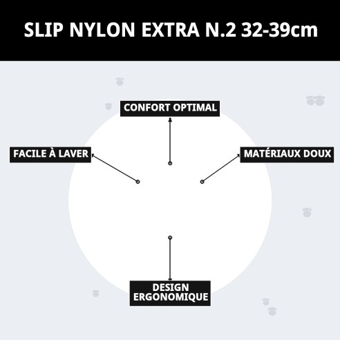 Culotte en Nylon Extra pour Chiennes en Chaleur - Taille 32-39 cm