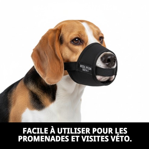 Muzzle en Nylon Taille N.1 - Confort et Sécurité pour votre Animal de Compagnie