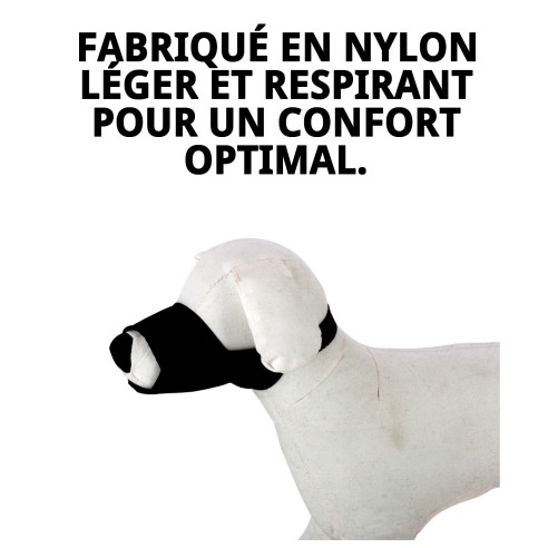 Muzzle en nylon taille N.2 pour chiens - Jusqu'à 16,5 cm