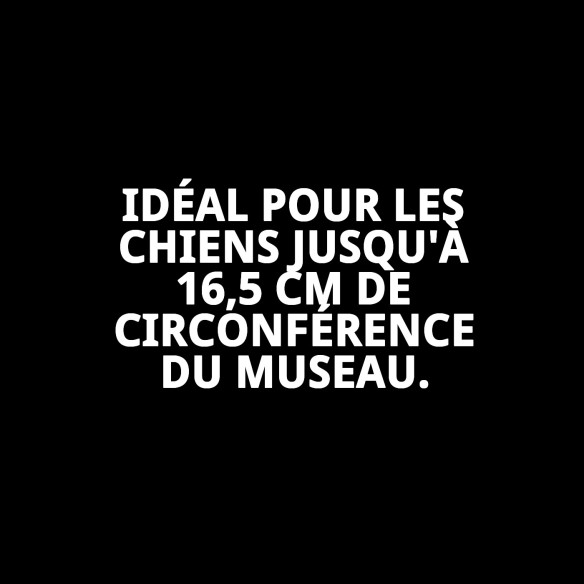 Muzzle en nylon taille N.2 pour chiens - Jusqu'à 16,5 cm