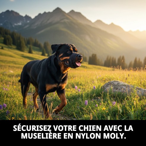 Muzzle en Nylon Taille N.5 pour Grands Chiens et Chiens Résistants
