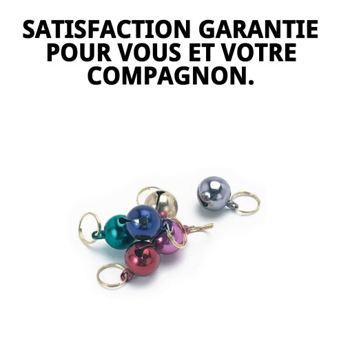 Cloches de couleur pour animaux de compagnie - Présentoir x 24 unités