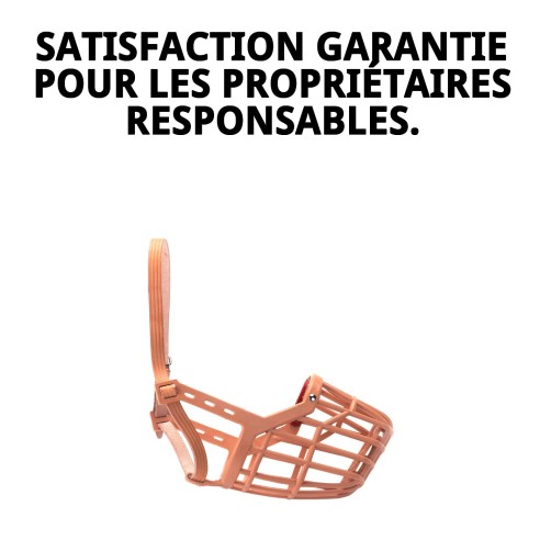 Muzzle Panier en Cuir et Plastique N.3 pour Animaux de Compagnie